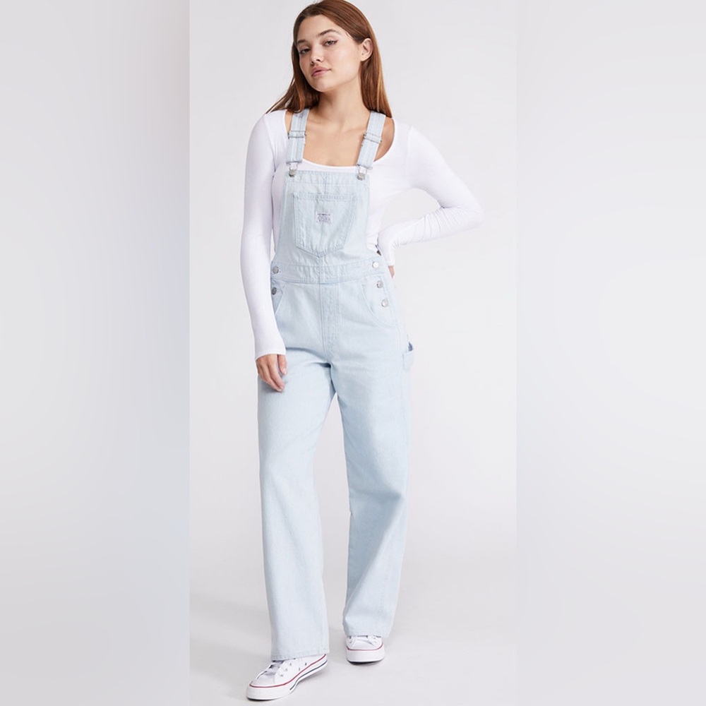 Levi's Carpenter Denim Jean Overalls Light Wash